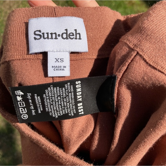 Aritzia Sunday Best Ellie Pant brown knit pants - Picture 2 of 7